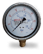 Đồng hồ đo áp suất chân đồng