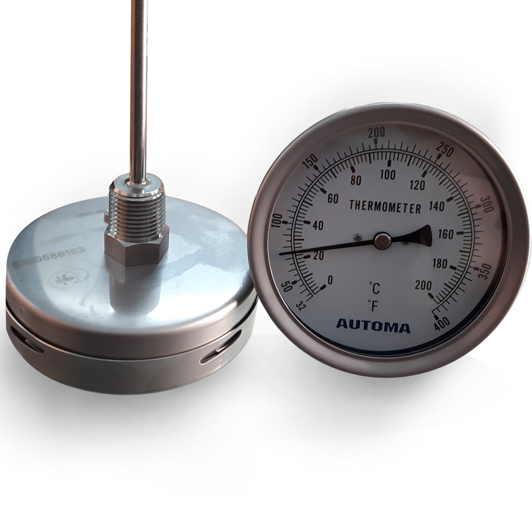 đồng hồ đo nhiệt độ inox mặt tròn