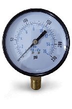 đồng hồ đo áp suất vỏ thép chân đồng
