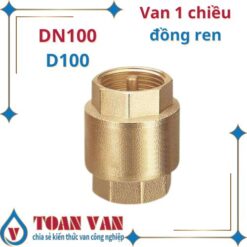 Van 1 chiều đồng phi 100 - Thiết bị kiểm soát và định hướng dòng chảy lưu chất thiết yếu trong ngành công nghiệp