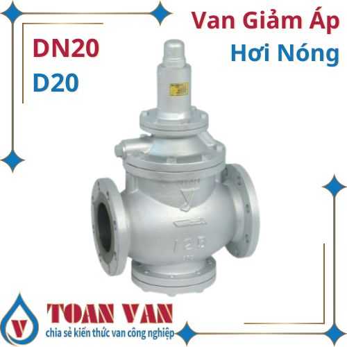 van giảm áp hơi nóng dn20-d20-phi 20