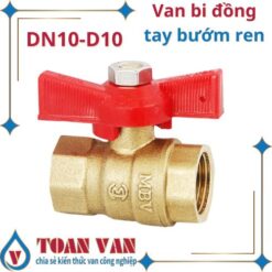 van bi đồng dn10-phi-10-d10-tay-bướm-ren-khóa-nước