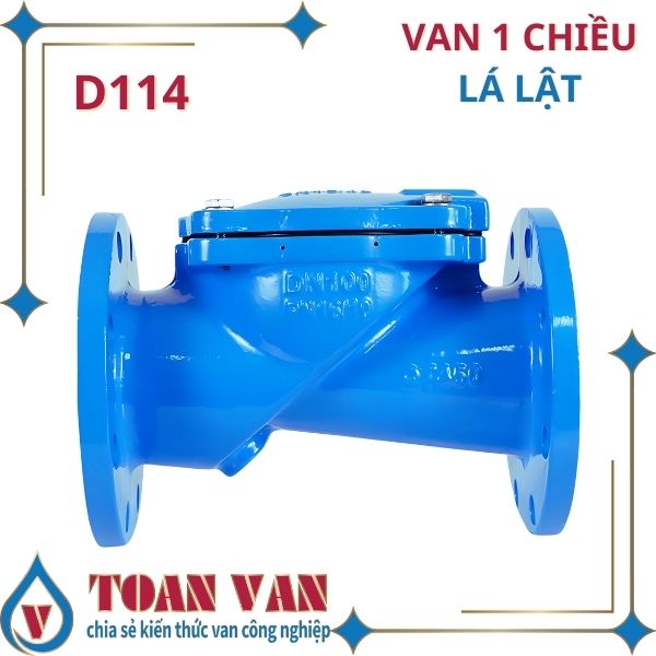 Van 1 chiều lá lật d114-dn114-phi 114 chống ăn mòn