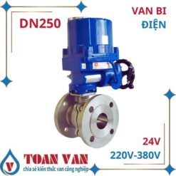 Hình ảnh van bi điện DN250 D250 phi 250 - điều khiển tự động, chịu nhiệt cao