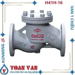 Van 1 chiều H41H-16 thân thép WCB, kết nối mặt bích, ngăn dòng chảy ngược cho hệ thống áp suất PN16